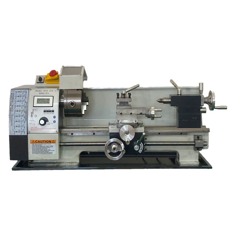 Новый модернизированный бесщеточный токарный станок WM210V домашний маленький многофункциональный миниатюрный металлический токарный станок
