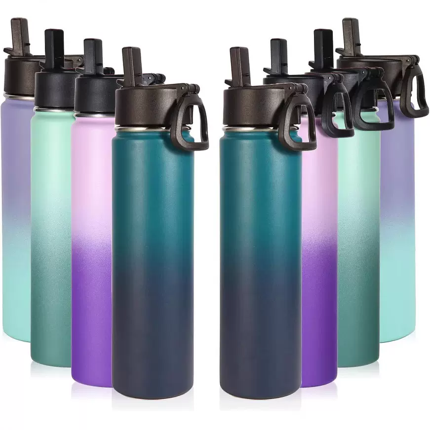 欧美热销大容量17oz双层不锈钢保温杯 真空车载户外运动壶 太空壶