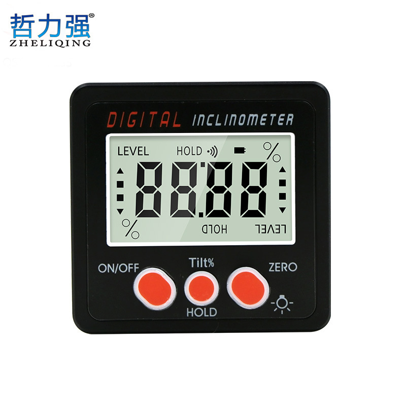 4*90度量角器角度盒ip54精密电子数显倾角仪量角器坡度仪水平仪