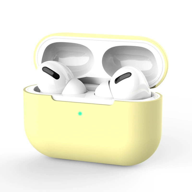 Силиконовый беспроводной защитный чехол (совместимый с Apple) для наушников, тонкий софт-тач, многоцветный