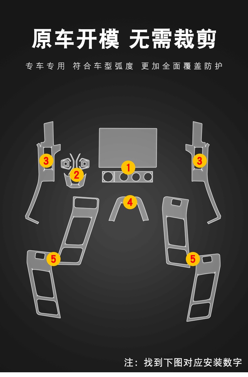 25 Models of Chery Icar V23 Screen Central Control Body Interior Film Car Modification Transparent Tpu Protective Film