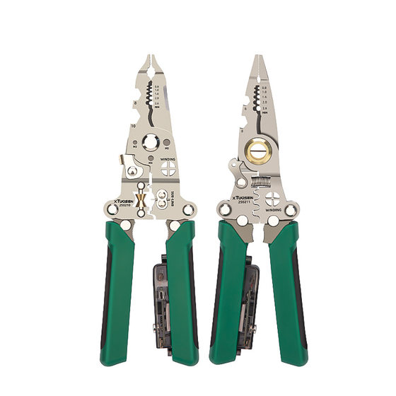 Tuo Sen multi-function pliers tools peeling pliers wire clamping pliers for electricians folding measuring pen wire stripping pliers