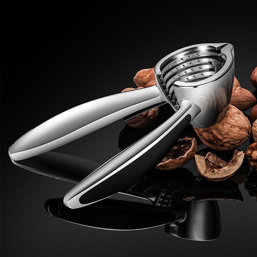 German zinc alloy walnut clip automatic rebound serrated nut opener thickened multi-functional kitchen shell breaker