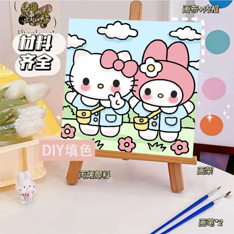 蝶デジタル油絵 diy 着色油絵子供の手描き蝶装飾絵画装飾品メーカー卸売|undefined
