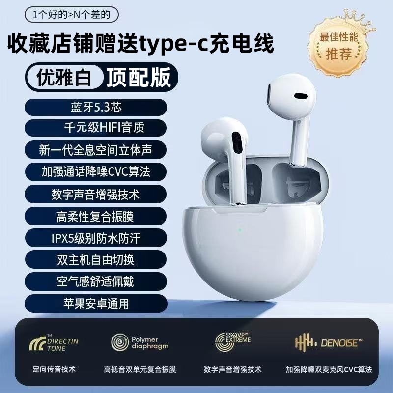 オリジナルワイヤレス Bluetooth ヘッドセットスポーツノイズリダクション男性セミインイヤー Xiaomi Huawei OPPO Apple ユニバーサル女性に適しています|undefined