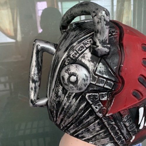 Chainsaw Man Pochita mask Halloween horror role-playing secret room props latex cos electric mask