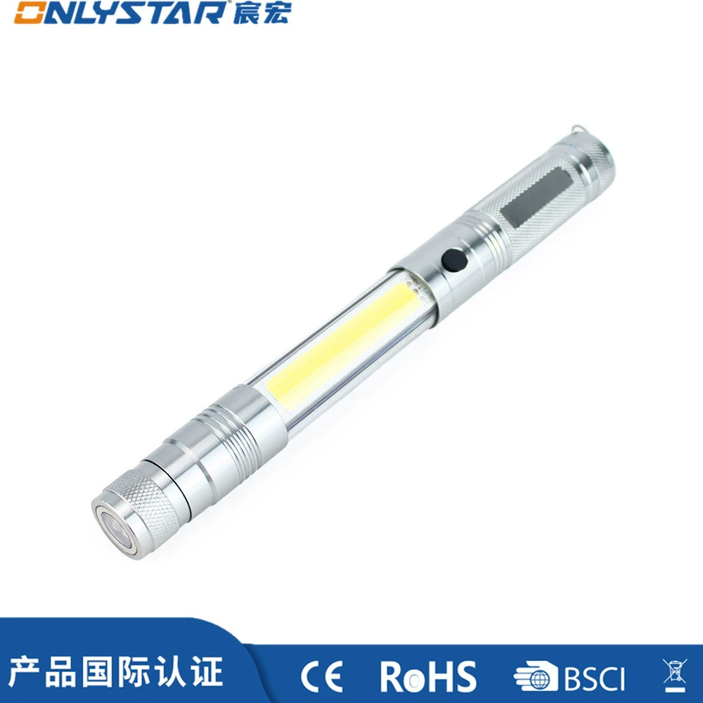 GS-8042 Заводской прямой выдвижной изогнутый 3-светодиодный фонарик COB сильный свет растягивающийся инструмент для осмотра автомобиля пикап