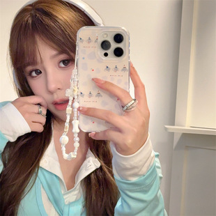 Cartoon Ins Flash Pink Block Elephant Suitable for Iphone15 Apple 16Promax Mobile Phone Case 14/13 Female 15Pm