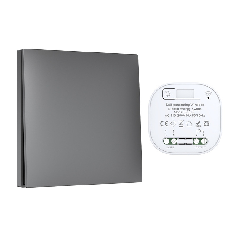 Qixin 自己発電ワイヤレスリモコンスイッチリモコンバッテリー不要配線不要家庭用壁防水自由に貼り付け可能|undefined