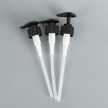 R28心形泵 乳液按压泵头 PP塑料化妆品包材螺旋心形泵PET分装瓶盖