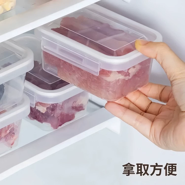 Capacious storage box, transparent container, material