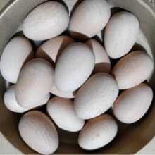 木制榉木鸡蛋木制仿真鸡蛋diy涂蛋儿童手绘蛋厂家直供