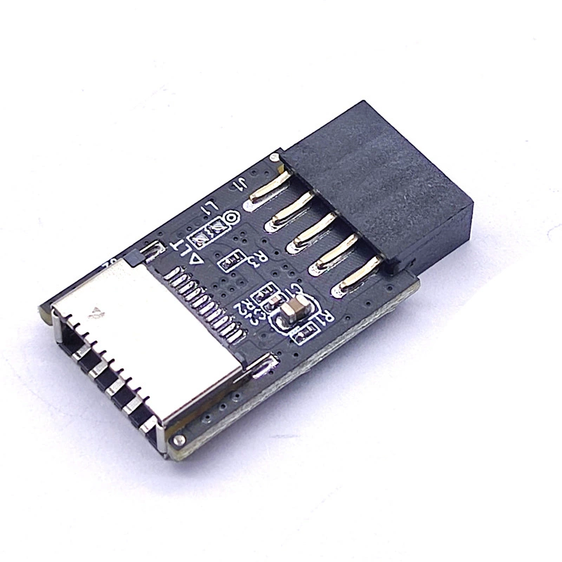 Кабель-переходник USB3.0 на TYPE-E, 9-контактный/19-контактный штекер → TYPE-E для передней панели USB