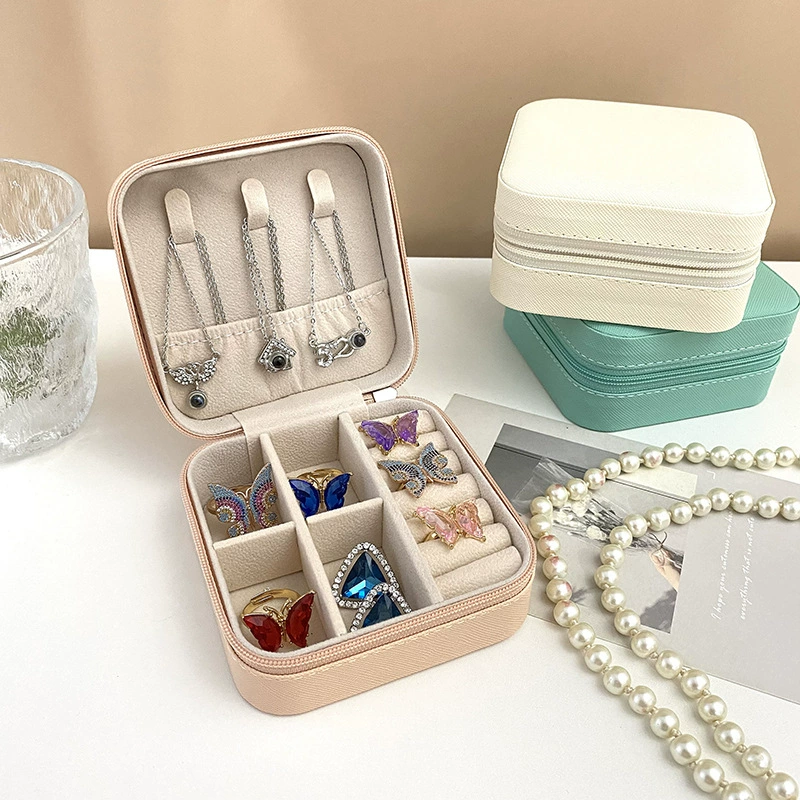 Travel Ring Necklace Storage Box Portable from Yomiego