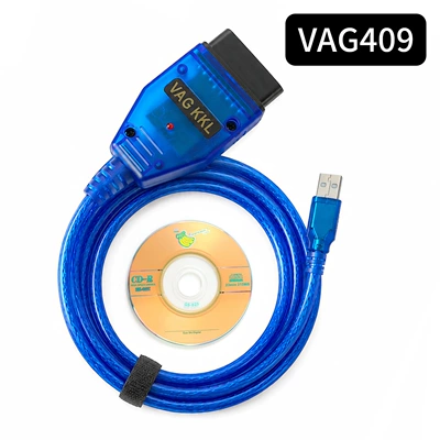 Cross-Border Exclusive Supply of Vag Kkl Obd2 Cable Vag409 Ft232Rl Volkswagen Diagnostic Cable Ch340