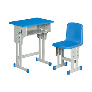 Desks and Chairs for Primary and Secondary School Students, Training and Tutoring Class Desks and Stools, Plastic Steel Writing Desks, Training and Education Combination Desks