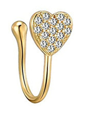 Anello senza piercing per uomo e donna, stile europeo, americano, africano, transfrontaliero, alla moda, a forma di U._voghion.com