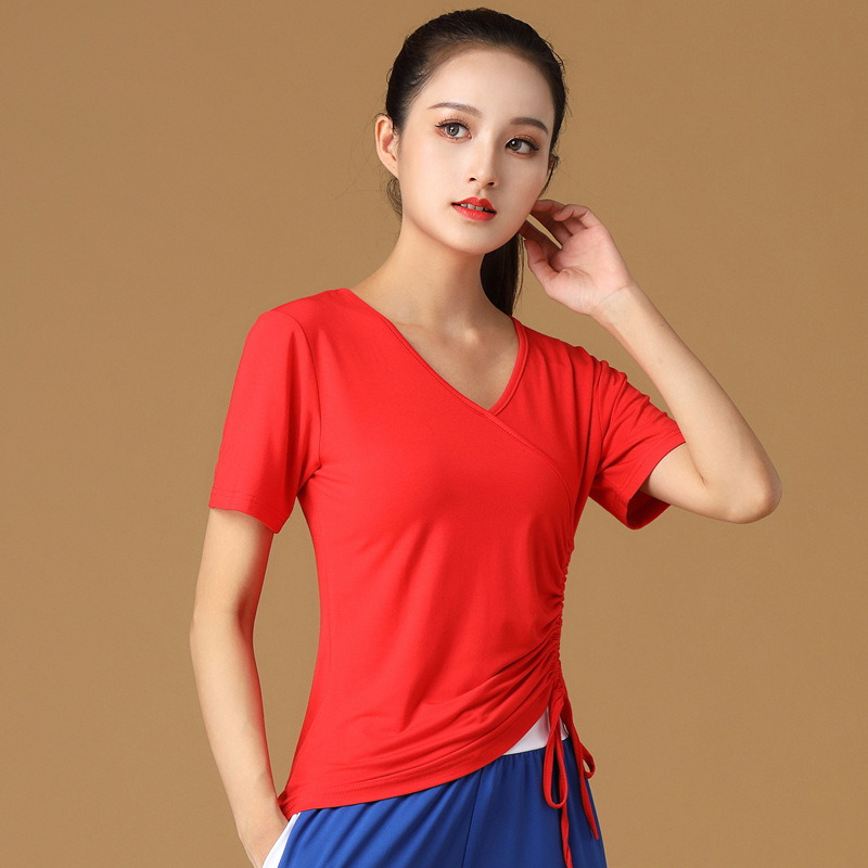 Luoshen Square Dance Clothing New Shuffle Sportswear Spring and Autumn Fashion Fashion Fitness Ghost Step Dance Clothing Women