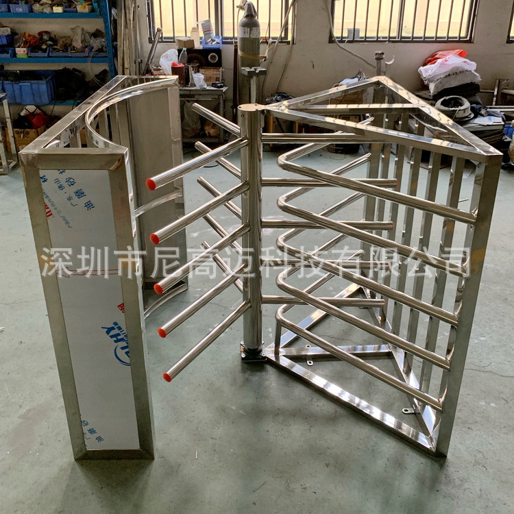 厂家直销车站机场单向手推半高转闸 景区出口半高转闸单向旋转门