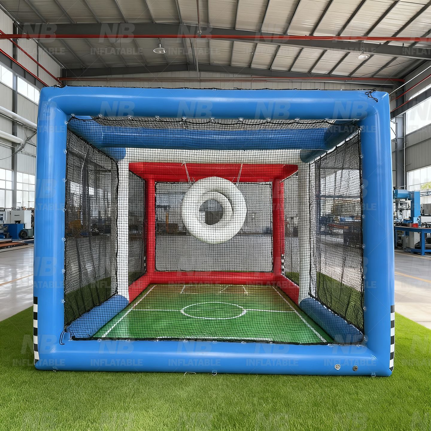 marco de modelo de aire de jaula de entrenamiento de campo de juego de vuelo inflable para campo de fútbol no tripulado juvenil nacional