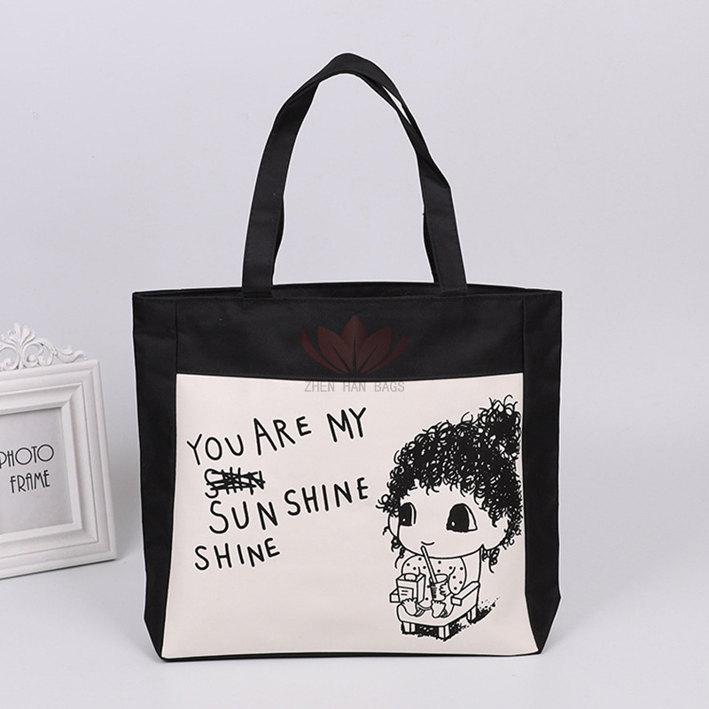 空白手提帆布袋定 制丝印无底无侧帆布手提袋超市购物棉布包装袋