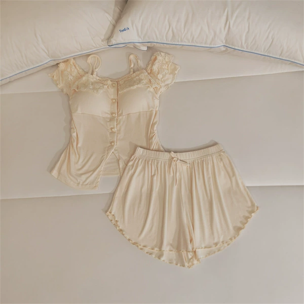 Detachable yellow breast pads, shorts, with short sleeve