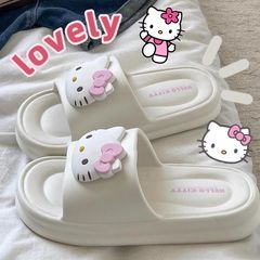 三丽鸥可爱Kitty猫拖鞋女2025新款家居室内防滑防臭踩屎感凉拖鞋