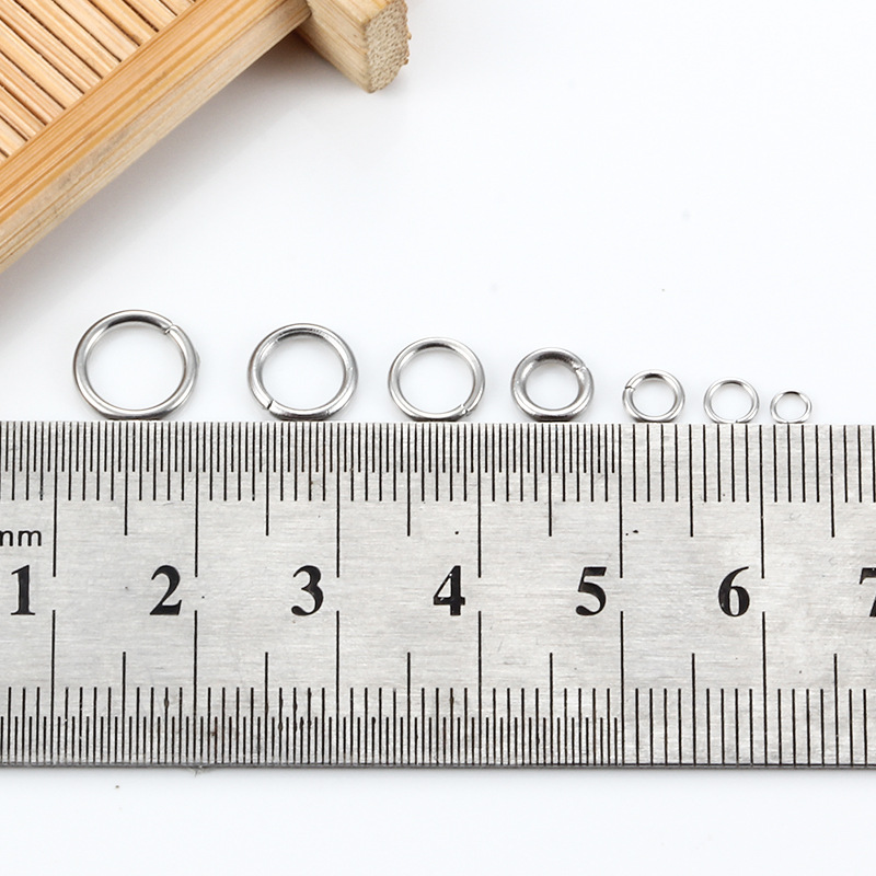 Diameter 7 mm, Diameter 8mm, Diameter 9mm Jewelry Making Size DIY Jewelry Accessories Classification 200 Pieces Per Pack Diameter 7 Mm Diameter 8mm Diameter 9mm 304 Stainless Steel Solid Color Polished Broken Ring