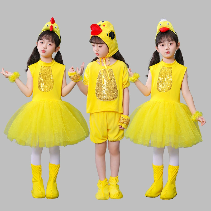 Детский костюм (B.Duck) дизайн утка и цыпленок, шляпа/ободок, размеры 110–160 см