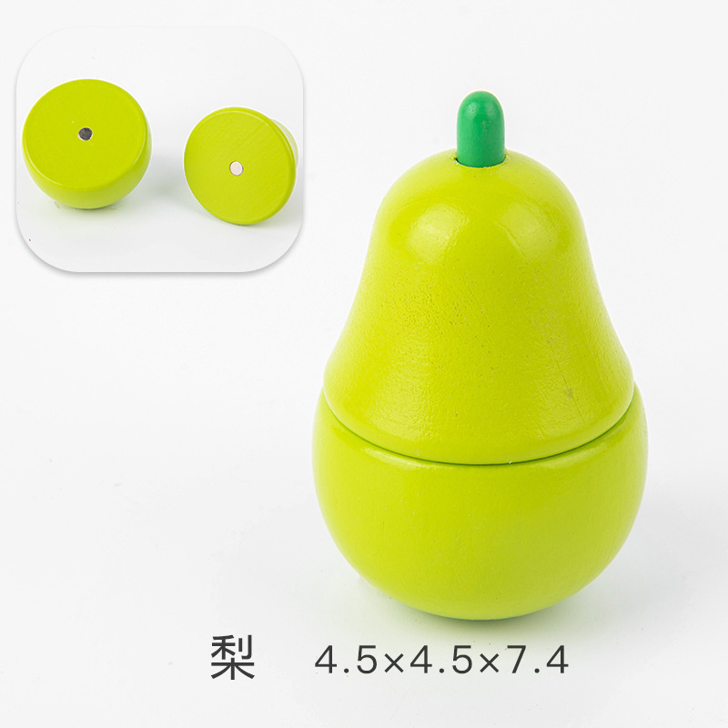 Los niños juegan casa cocina juguetes madera magnética verduras y frutas cortar madera frutas y verduras a granel traje al por mayor