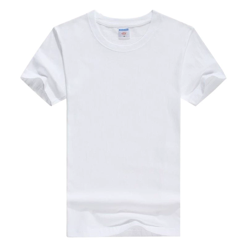 Оптовая продажа белая хлопковая Футболка с круглым вырезом и короткими рукавами командная форма рубашка для занятий рекламная рубашка футболка классная одежда летняя одежда
