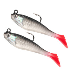 Lure 8cm 9g Single Hook Lead Fish T-tail Lead Soft Fish All Water Layers Fresh and Saltwater New Lead Fish
