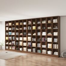 家用书柜置物柜高2米4自由组合书架置物架落地一体到顶整墙格子柜