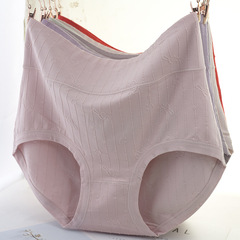 Factory Direct Sales High-Waist Modal Cotton Women's Underwear New Patterned Large Size Plus Size Women's Tri-Edge Underpants Wholesale