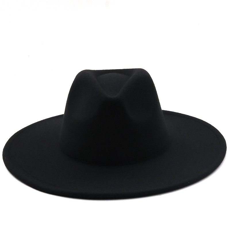 Retro Brim Big Brim Autumn And Winter Wool Top Hat display picture 20