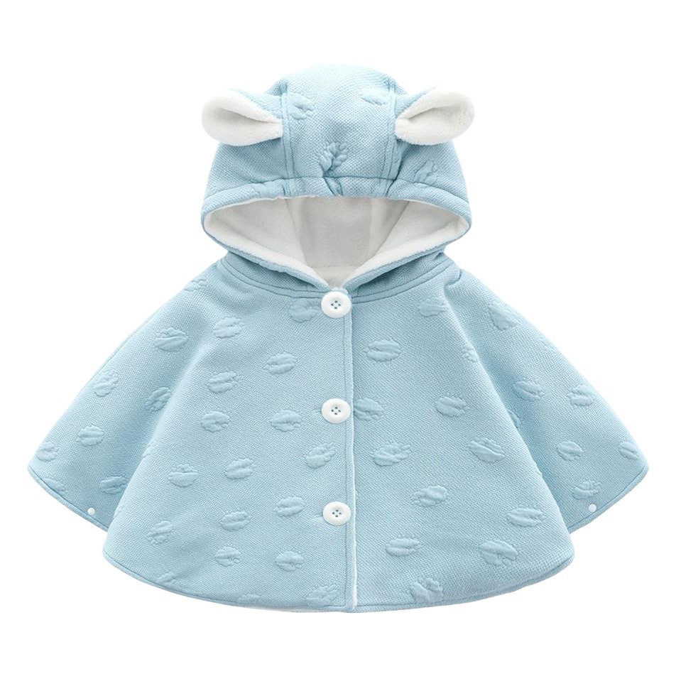 Cross-Border Direct Sales of Baby Clothing, Autumn and Winter Thickened Windproof Shawl, Cute Hooded Cape, Children's Short Children's Clothing Cape