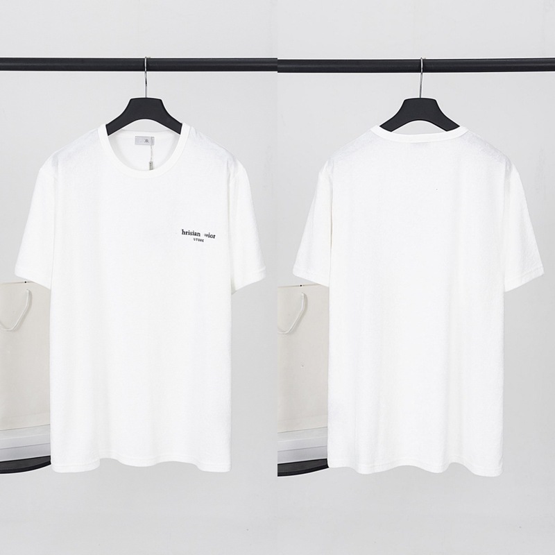 スポットハイバージョン Dijia S25 夏新作刺繍プリント Djia 高級トレンドシリーズカジュアル男女半袖 Tシャツ|undefined
