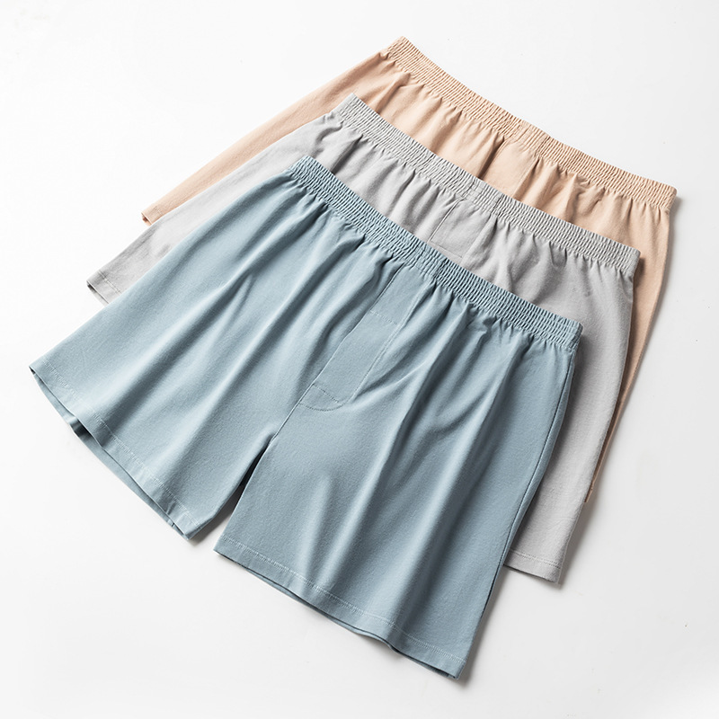 50-Pack Pure Cotton Men's Knitted Boxer Shorts, Youth Four-Corner Briefs, Sleepwear, Suitable for Wearing Outside, for Men