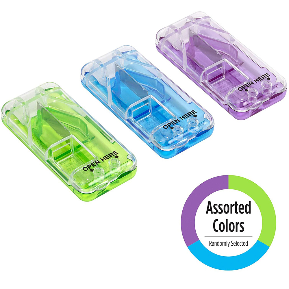 厂家直销新款药品小型塑料切药盒批发热销切药器分装便携耐用