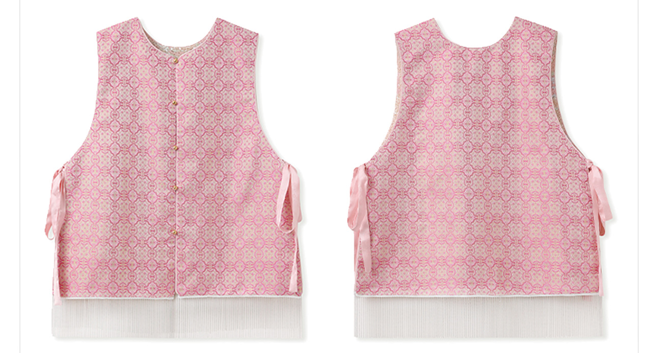 Áo vest gile nữ hai mặt phối ren đính cườm phong cách Trung Hoa mới mùa hè N2078 — Phối màu [mặc hai mặt] chi tiết 25