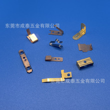 工厂供应电池接触片 磷青铜金属弹片镀金铜片 灯头接触导电片触片