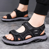 Мужские летние сандалии, дышащие слайдеры, модные тапочки в английском стиле