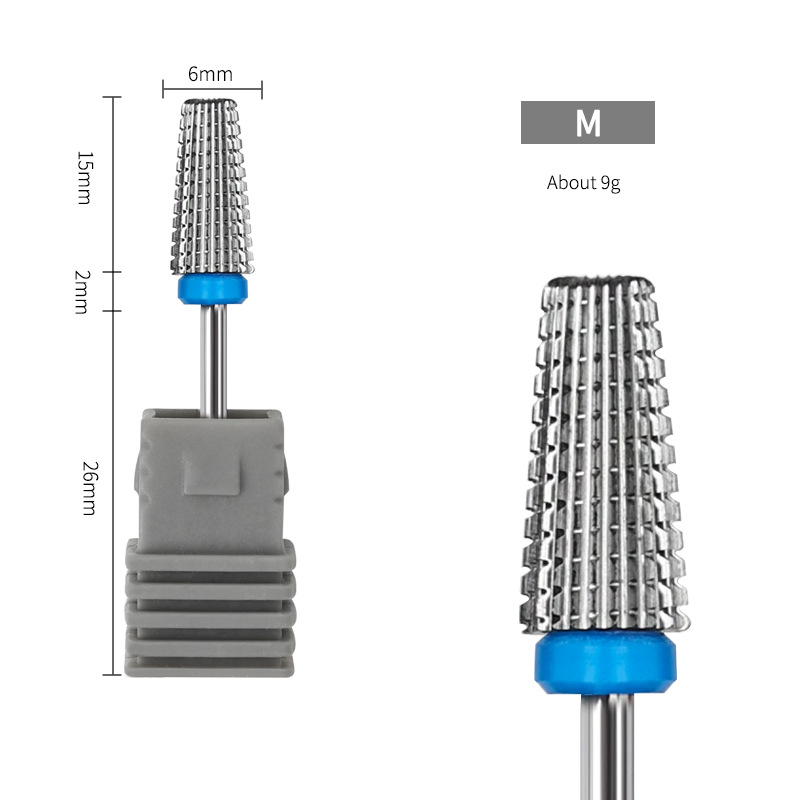 Nueva manicura cinco en uno de acero de tungsteno de molienda de la cabeza rápida de esmalte de uñas Gel removedor exfoliante izquierda y derecha universal de cinco en uno