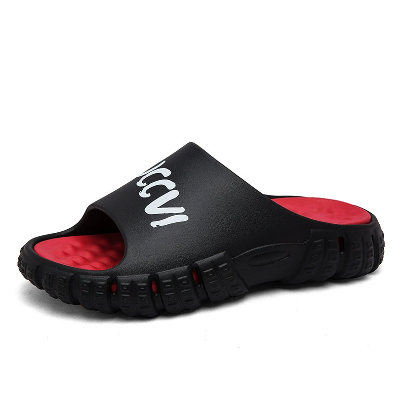 Summer ultra-soft men's slippers platform, non-slip beach mule, Collection Year 2026, suitable for outdoor wear, plus size