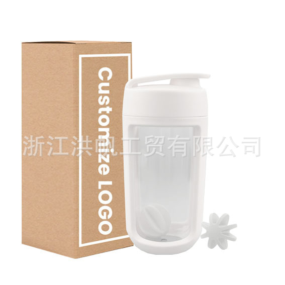 350ml Plastic Shaker Cup Protein Powder Mixing Cup Fitness Sports Portable Milkshake Cup Advertising Cup Promotion
