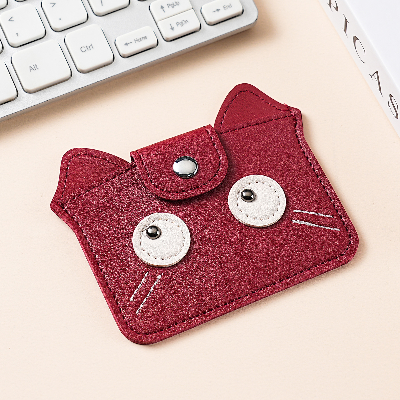 Monedero creativo para damas simples transfronterizas Mini tarjeta de dibujos animados para mujer PU lindo bolso de almacenamiento