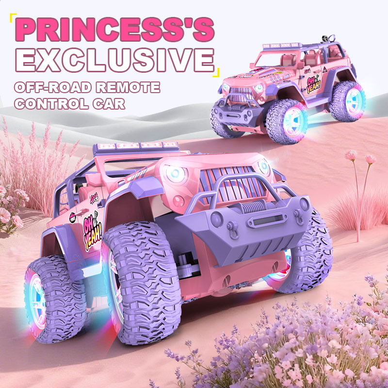 Tiktok Best-selling Pink Remote Control Car For Girls With Spray...