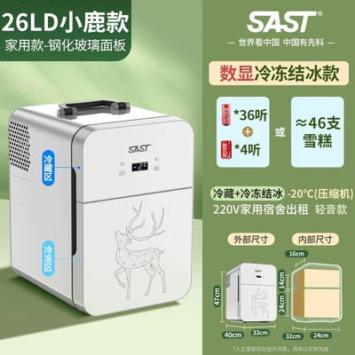 SAST Car mini mini Refrigerator Soyuducular - 26ld-double-door-freezing-model-20-freezing-refrigeration-household-model