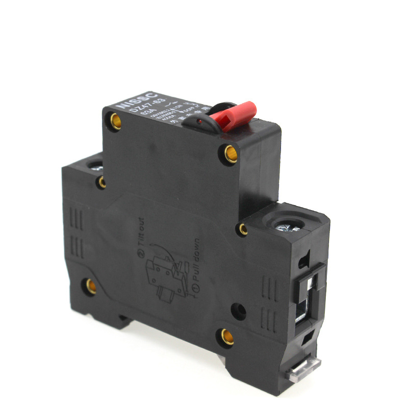 Electric Vehicle Air Switch 48V60V72V Dc Circuit Breaker B63A Overload Power-Off Protection Circuit Breaker for Delivery Vehicles