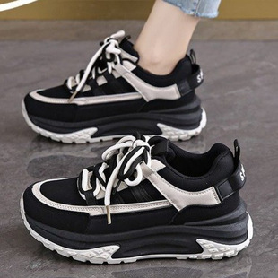 Women's 2025 spring and autumn new thick-soled pregnant women's versatile soft-soled comfortable sneakers for women size 40